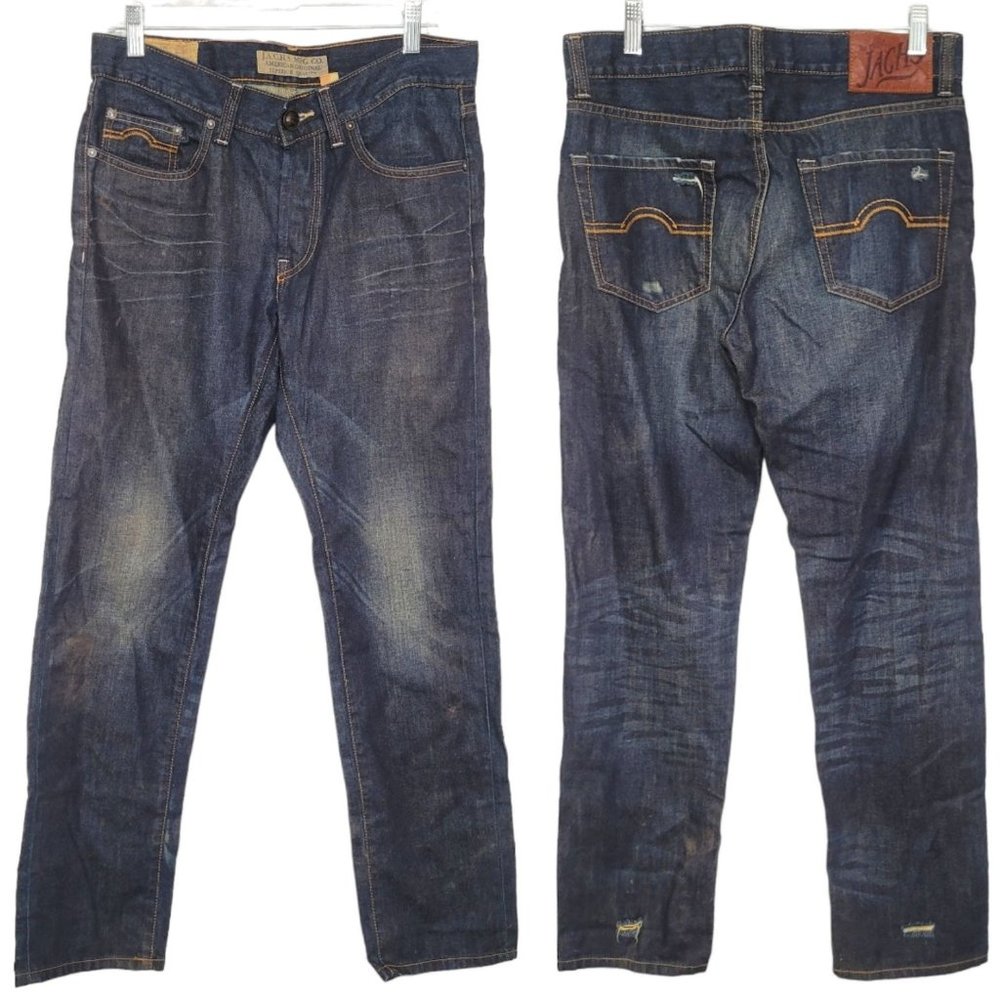 Jachs 31x32 Straight Fit Vintage Wash Jeans